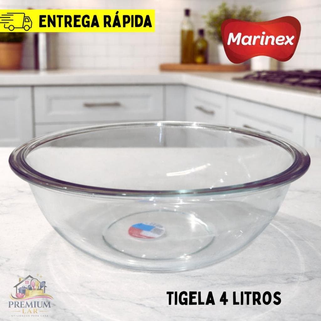 Tigela Marinex Plus 4L Nadir Armazenamento e Preparo