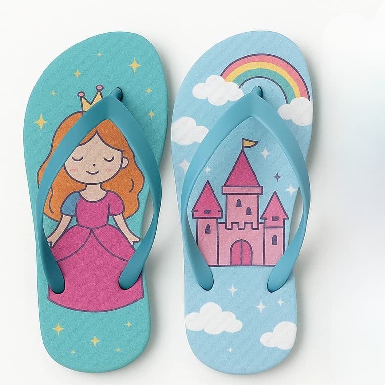 Chinelo Infantil Menina Leve Confortavel Macio Kit 2 Pares