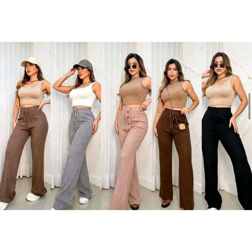 Calça Suéter Feminina lisa