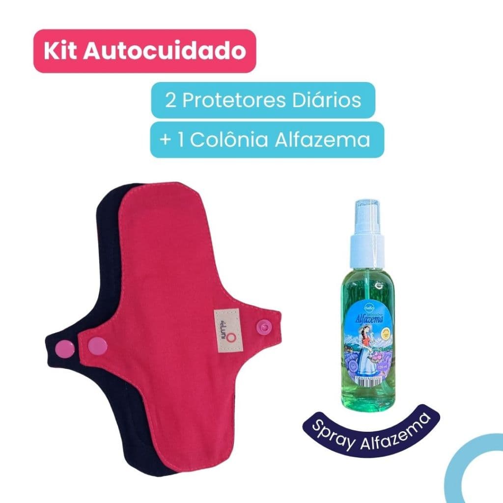 Kit Autocuidado Feminino Alfazema Halley + 2 Protetores Reutilizáveis