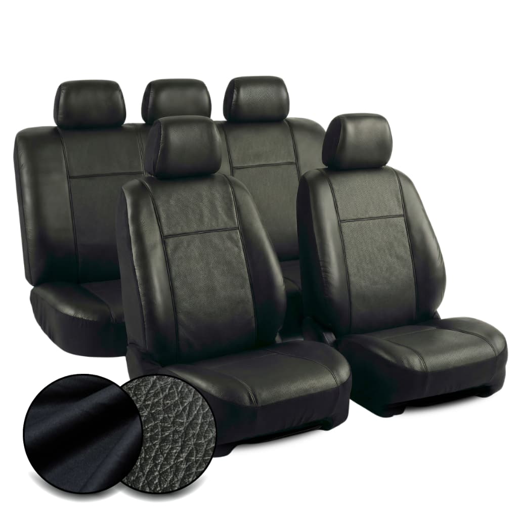 Jogo de Capas Couro Para Todos Bancos Automotivo Carro Impermeável Universal + Capa Costurar Volante
