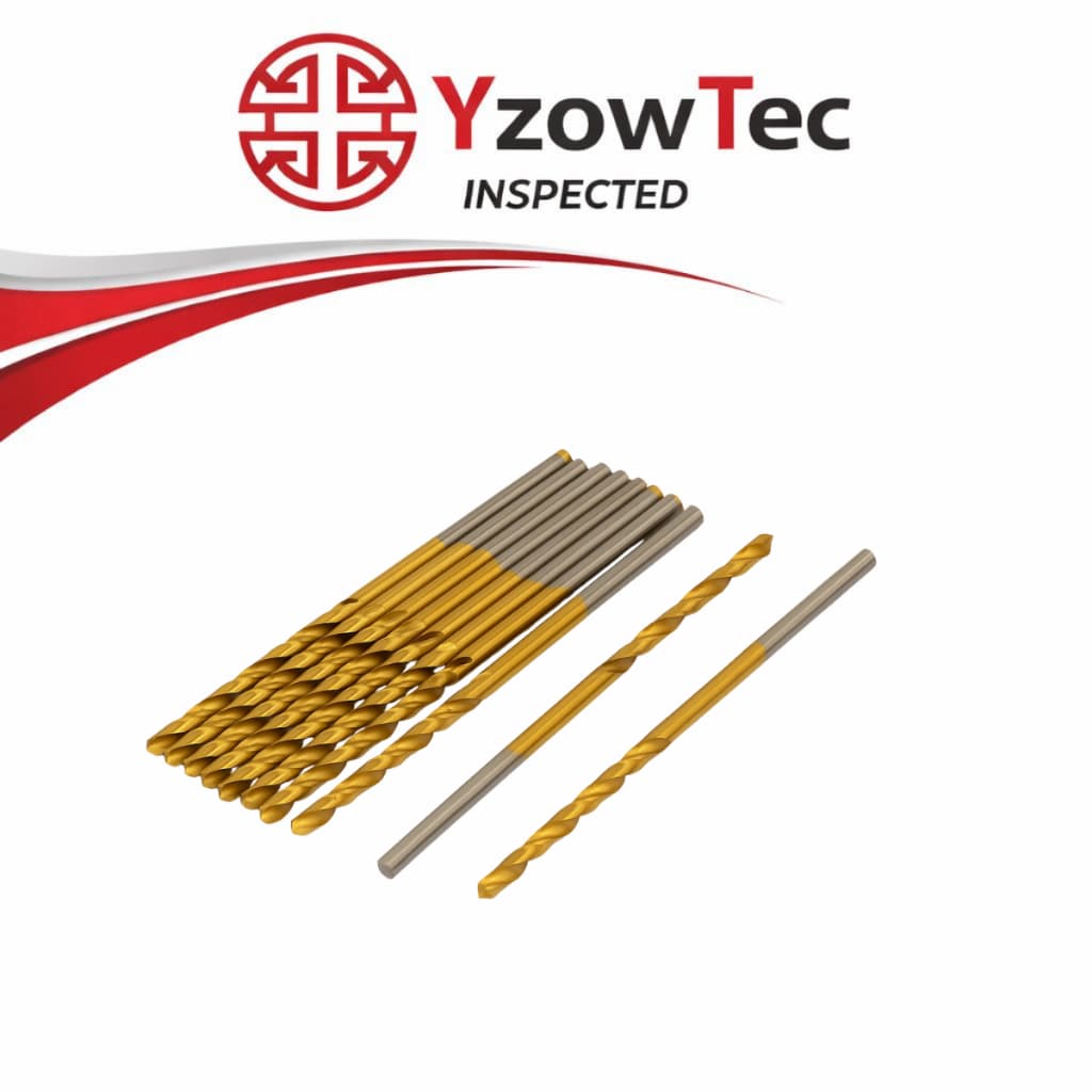 Broca Aço Rapido 1mm, 1,5mm, 2mm, 2,5mm, 3mm, 3,5mm, 4mm e 4,5mm  Hss Cobertura Titanio Pack Kit 10 Peças