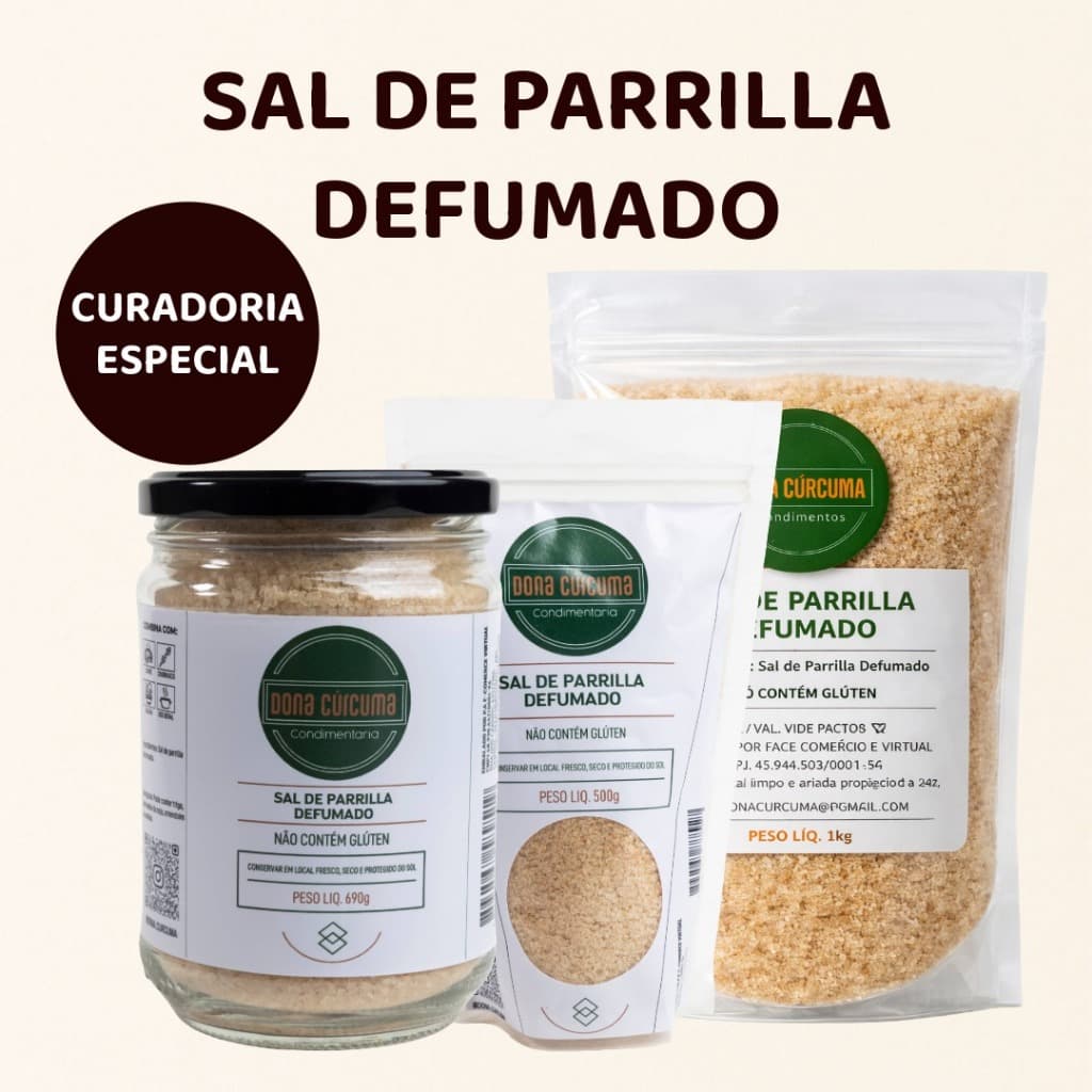 Sal de Parrilla Defumado para Churrasco e Grelhados | Temperos e Especiarias – Dona Cúrcuma