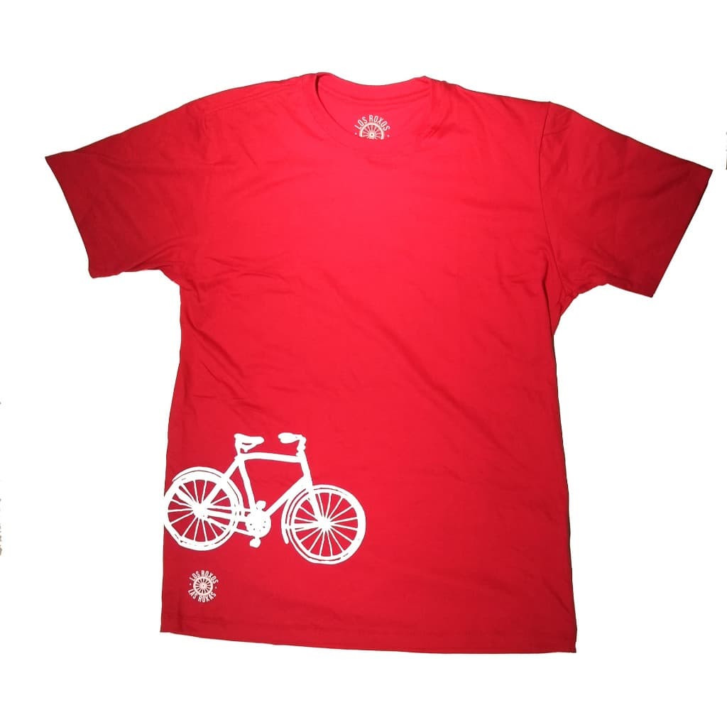 Camisa Ciclismo Casual Bike Vermelha 100% Algodão - Tamanho: GG