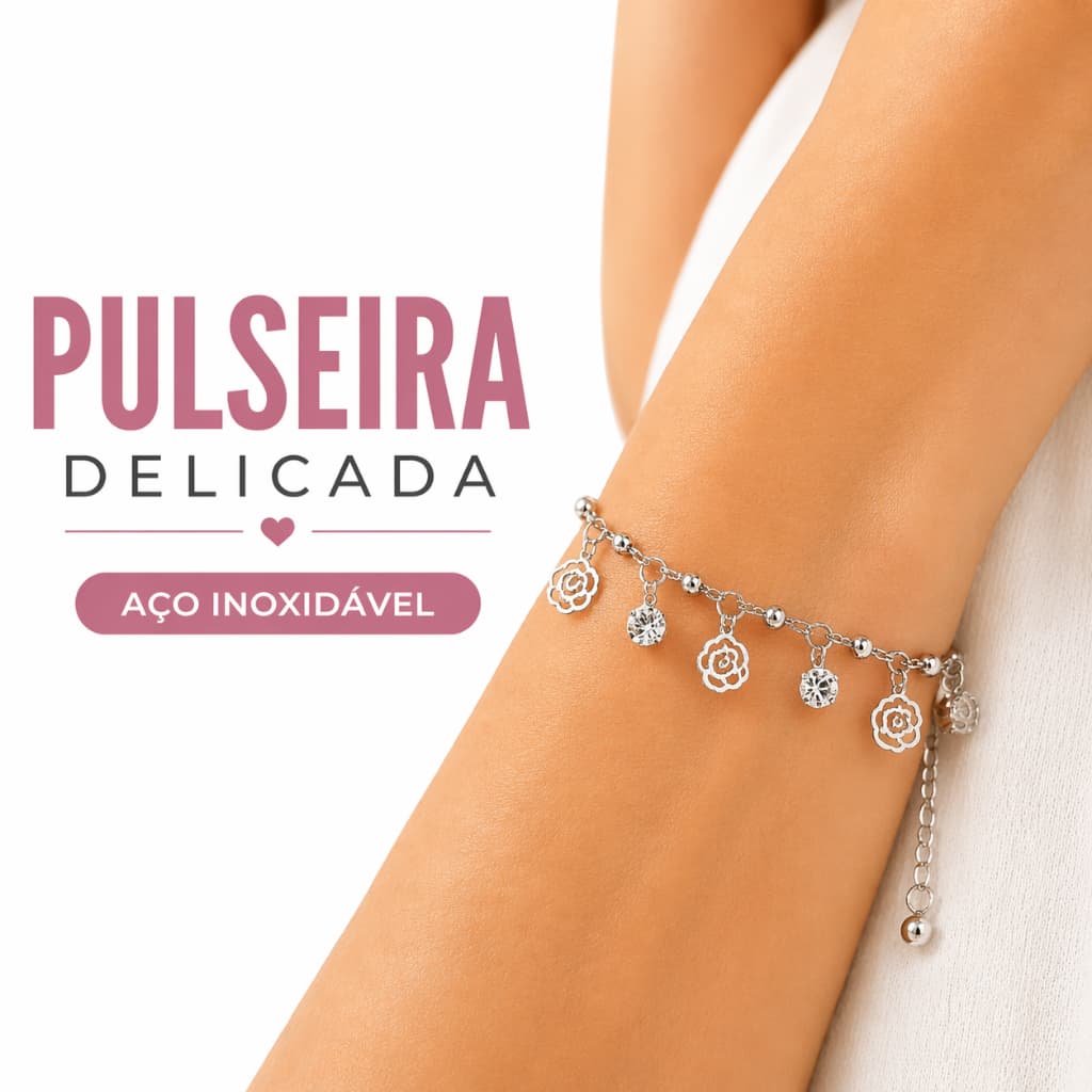 Pulseira Feminina Ajustável Delicada Minimalista