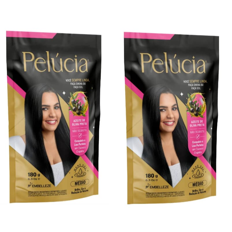 Embelleze - Kit c/ 2 Henê Pelúcia em Gel - Médio