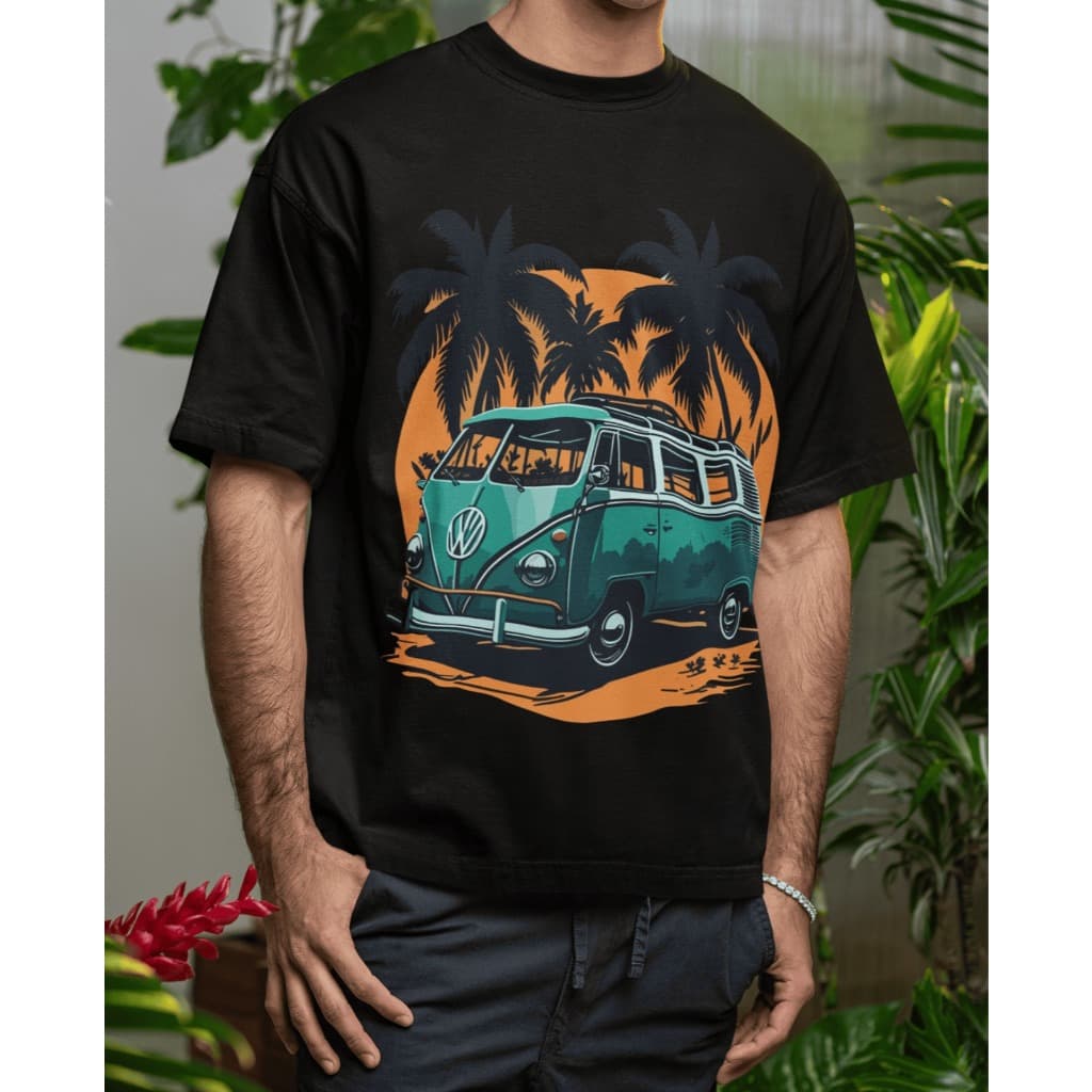 Camisa Masculina Camiseta Premium Estampa Streetwear Carro Kombi Algodão Premium Envio Imediato
