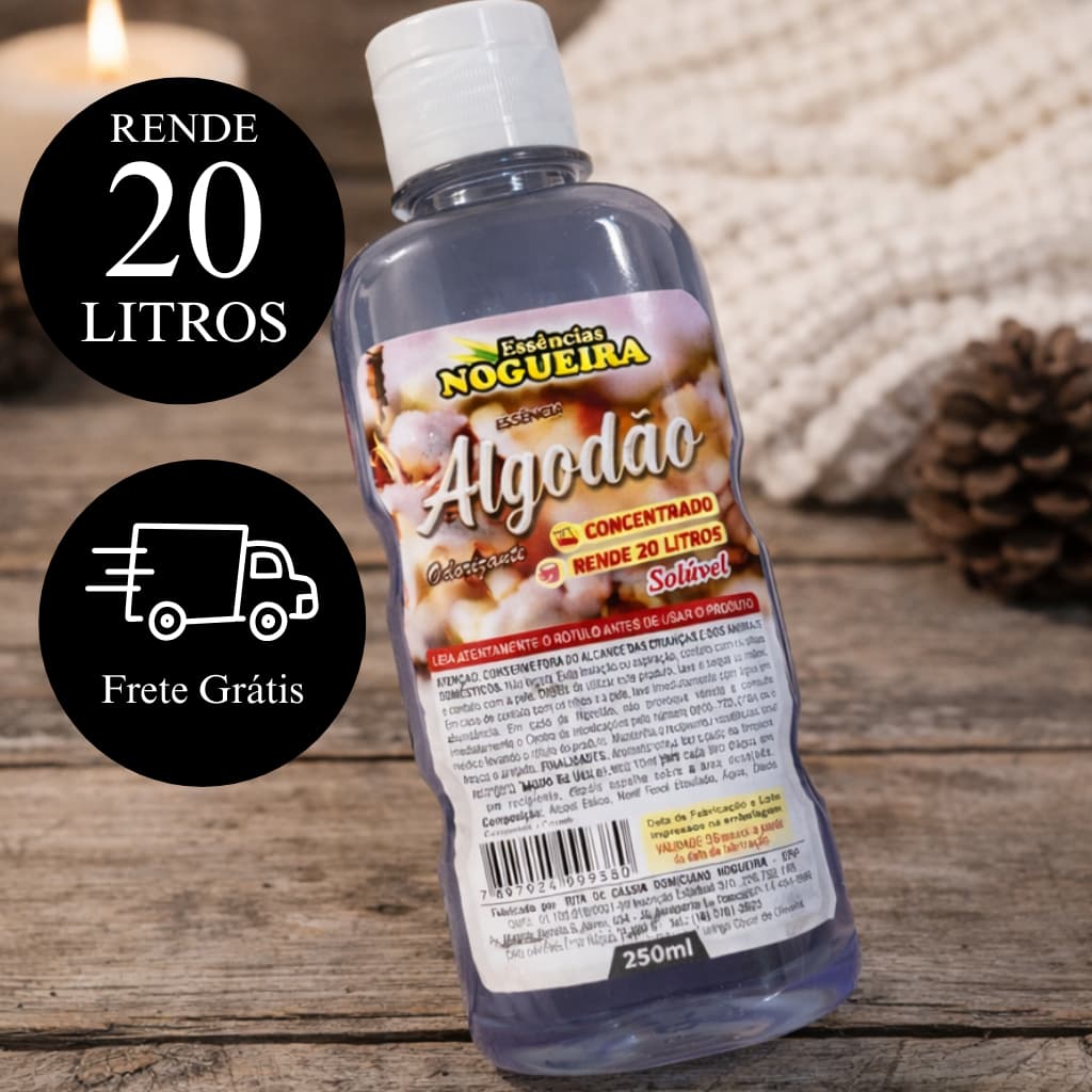 Essência Concentrada 250ml Nogueira Aromatizante de Ambiente para Difusor Umidificador