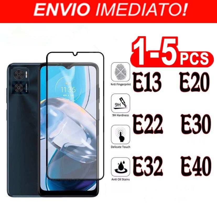 Película De Vidro 3D Para Moto E13 E20 E22 E30 E40 E32