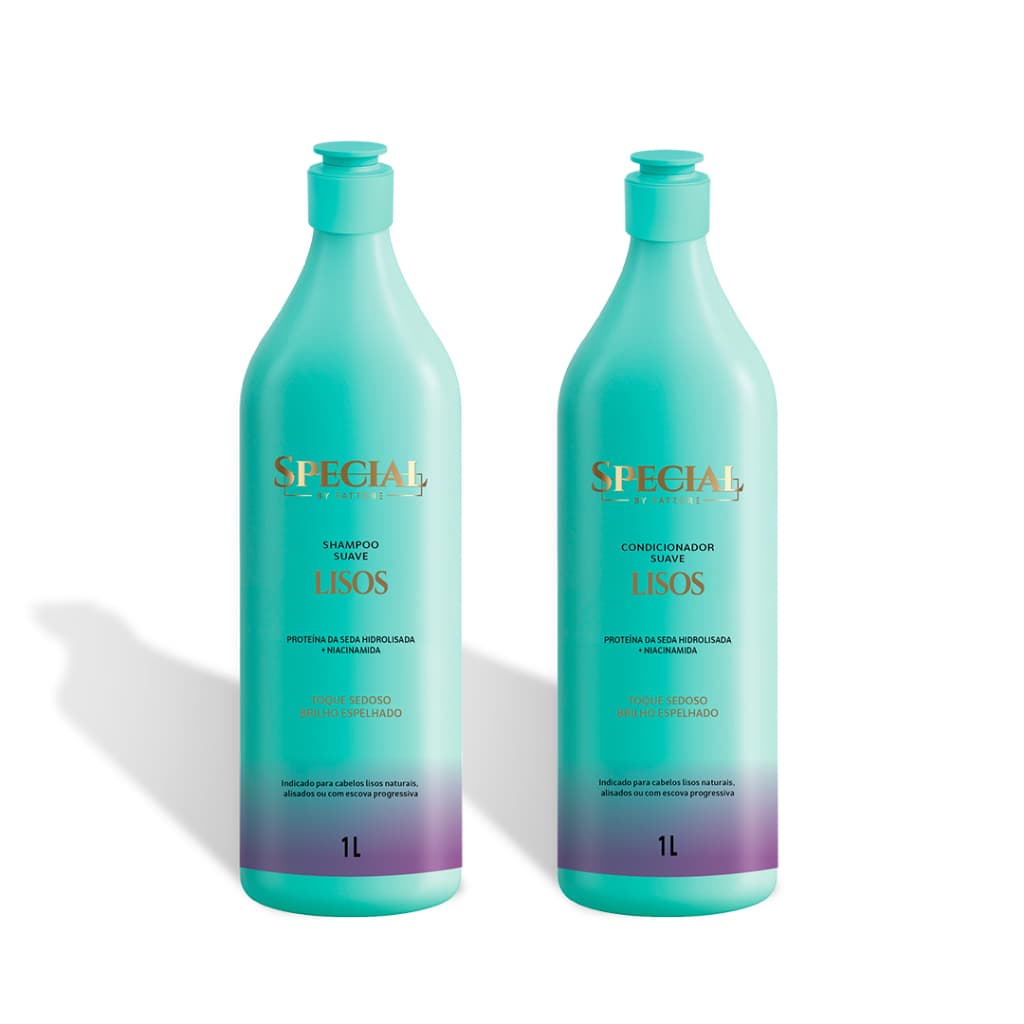 Kit Shampoo e Condicionador 1L Liso Sublime - Fórmula com Niacinamida Fattore Special