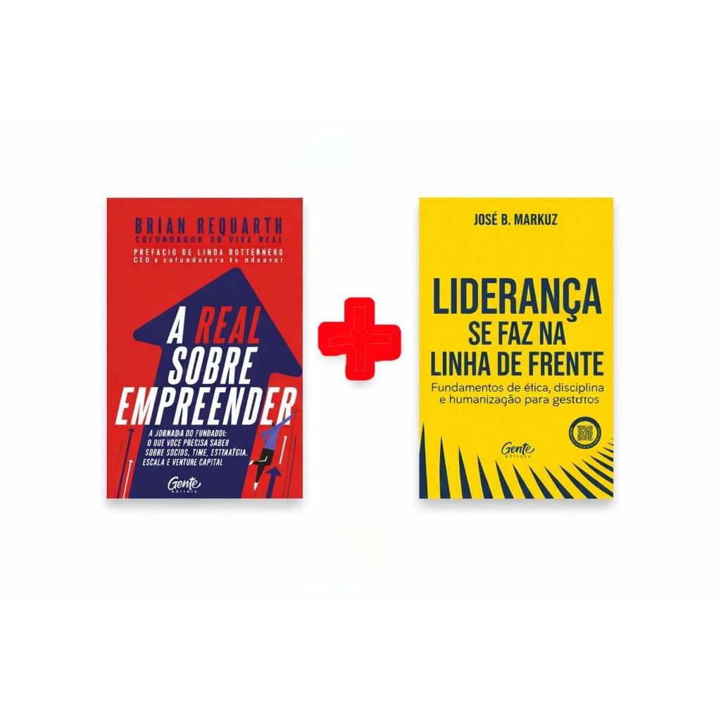 Livros A Real Sobre Empreender e Liderança Se Faz Na Linha de Frente Combo 2 unidades
