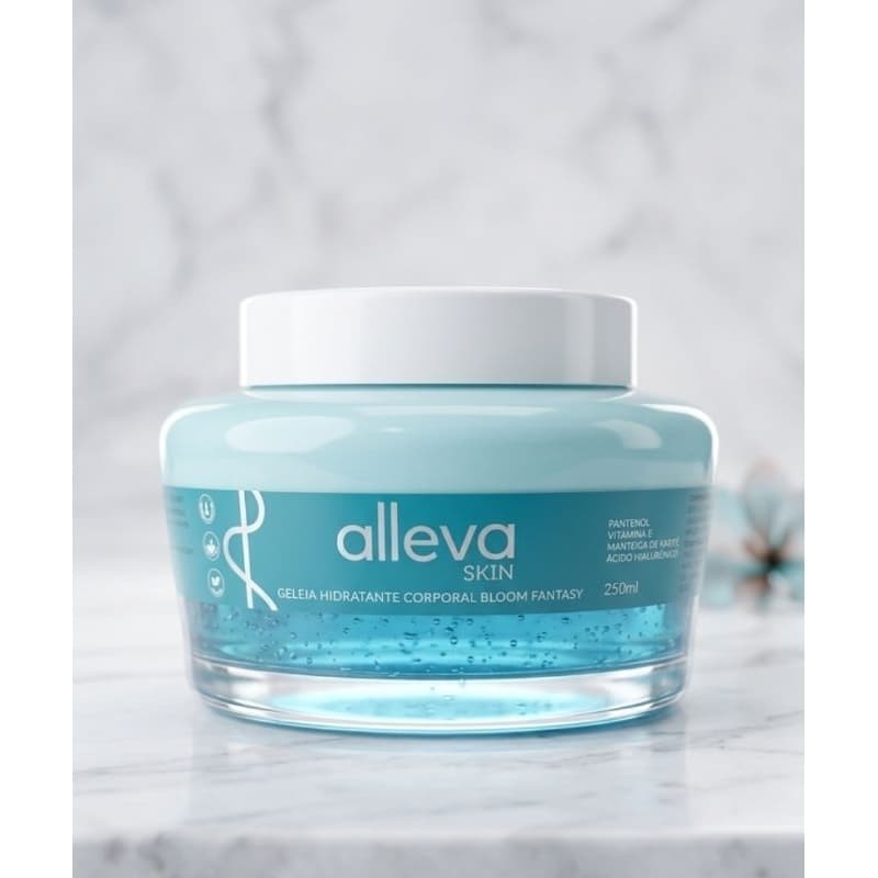 geleia hidratante creme corporal Alleva skin