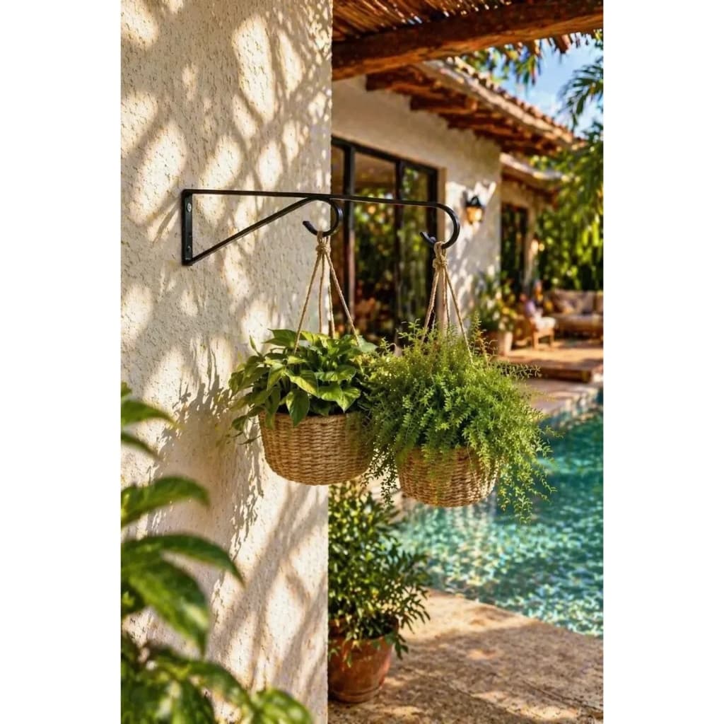 Suporte Vasos De Plantas Decorativo Mão Francesa Aço Reforçado