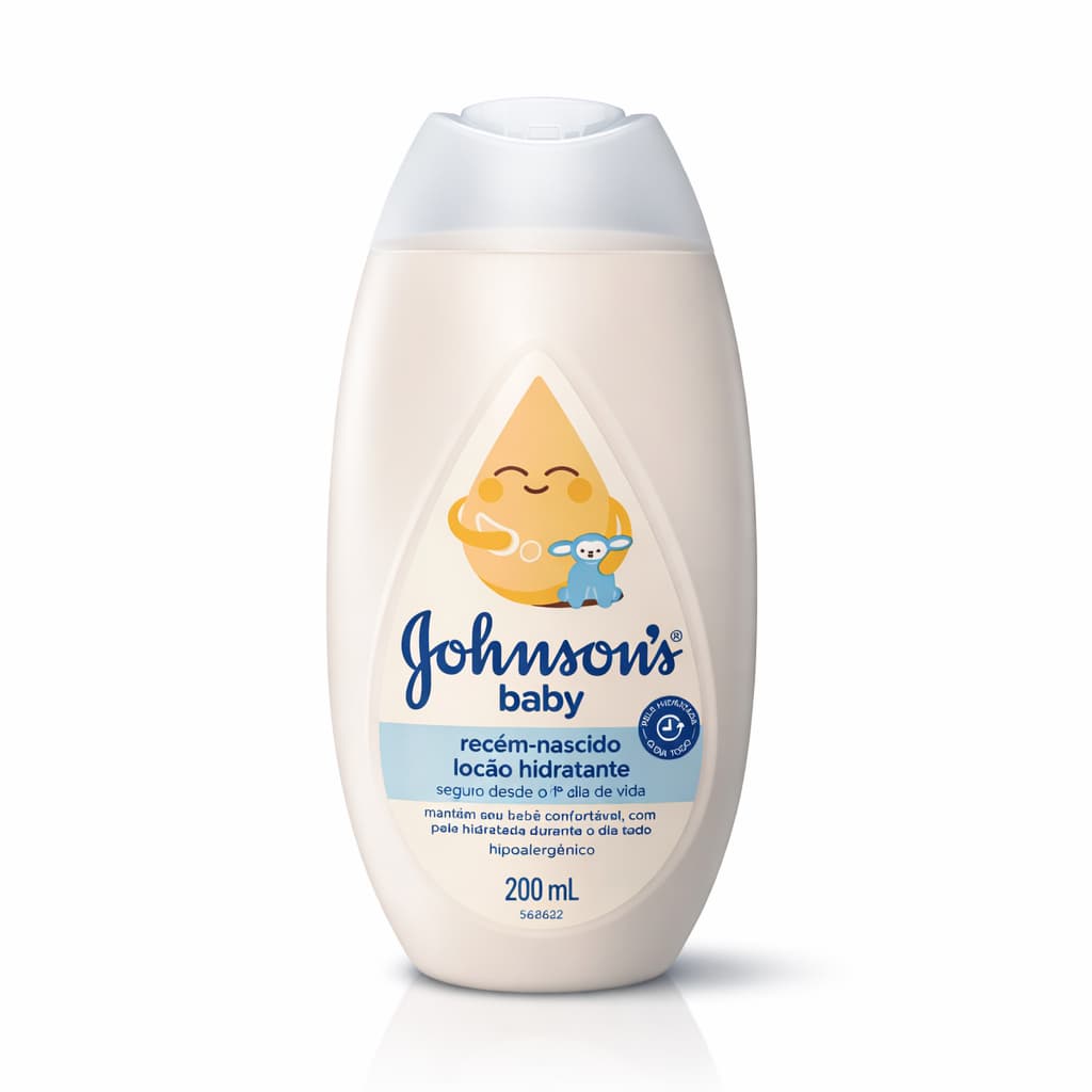 Loção Hidratante Corporal Johnson's Recém-Nascido com 200ml