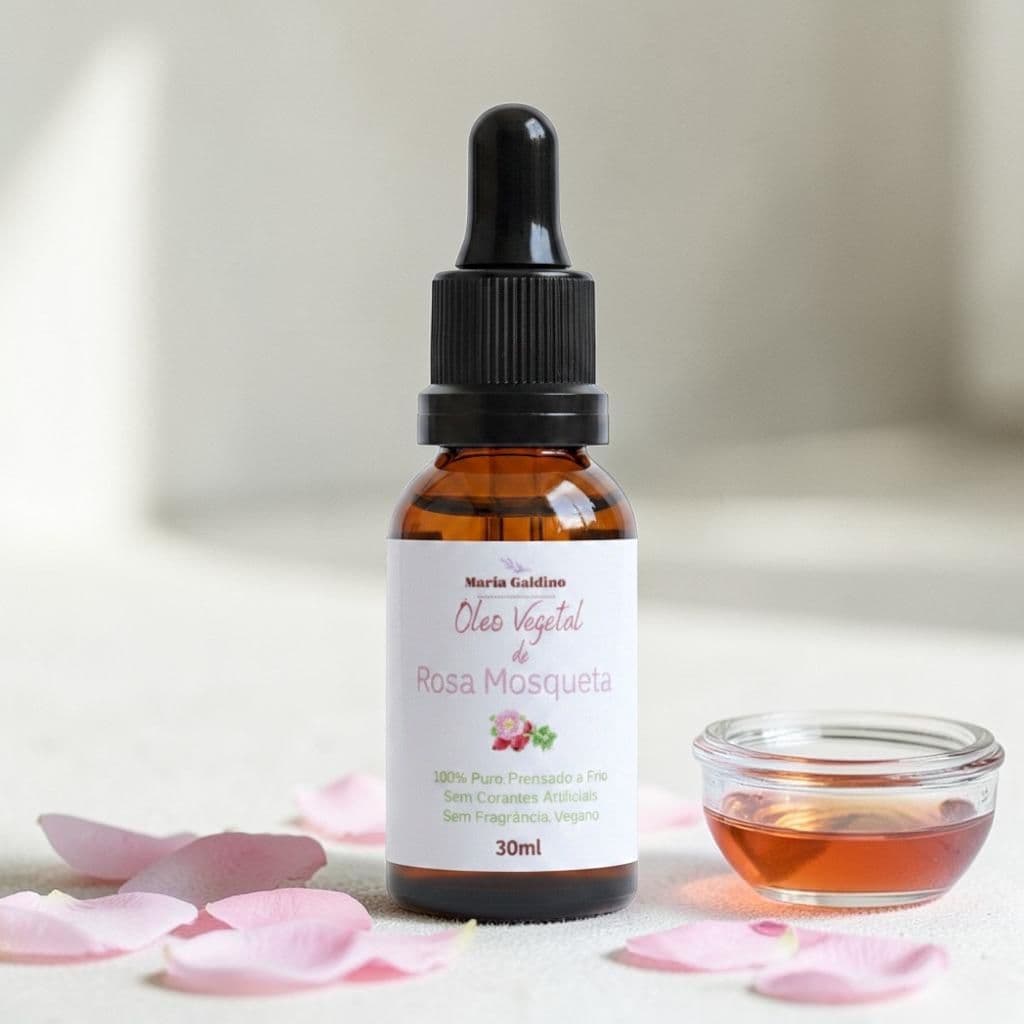 Óleo Vegetal De Rosa Mosqueta 100% Natural Prensado a Frio