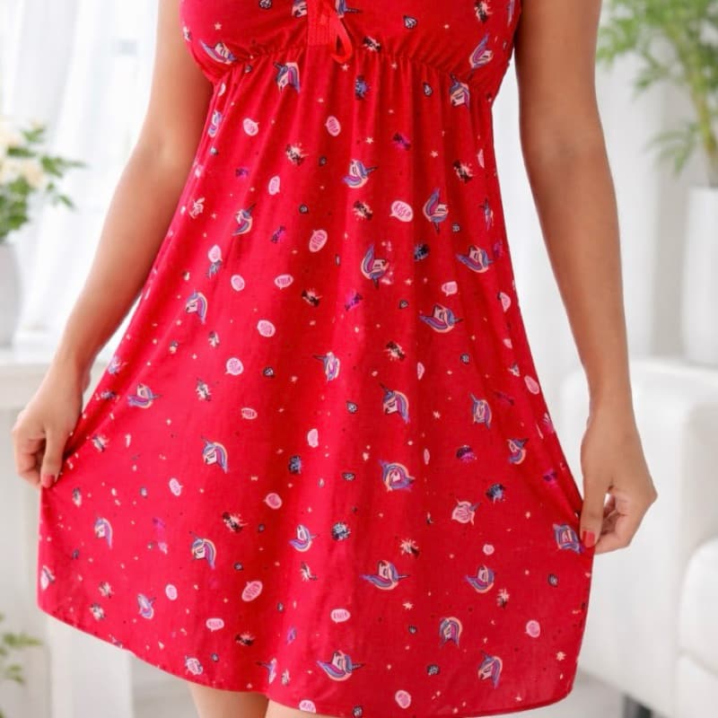 Camisola Feminina Estampada Azul com Flores – Linda, Delicada e Confortável