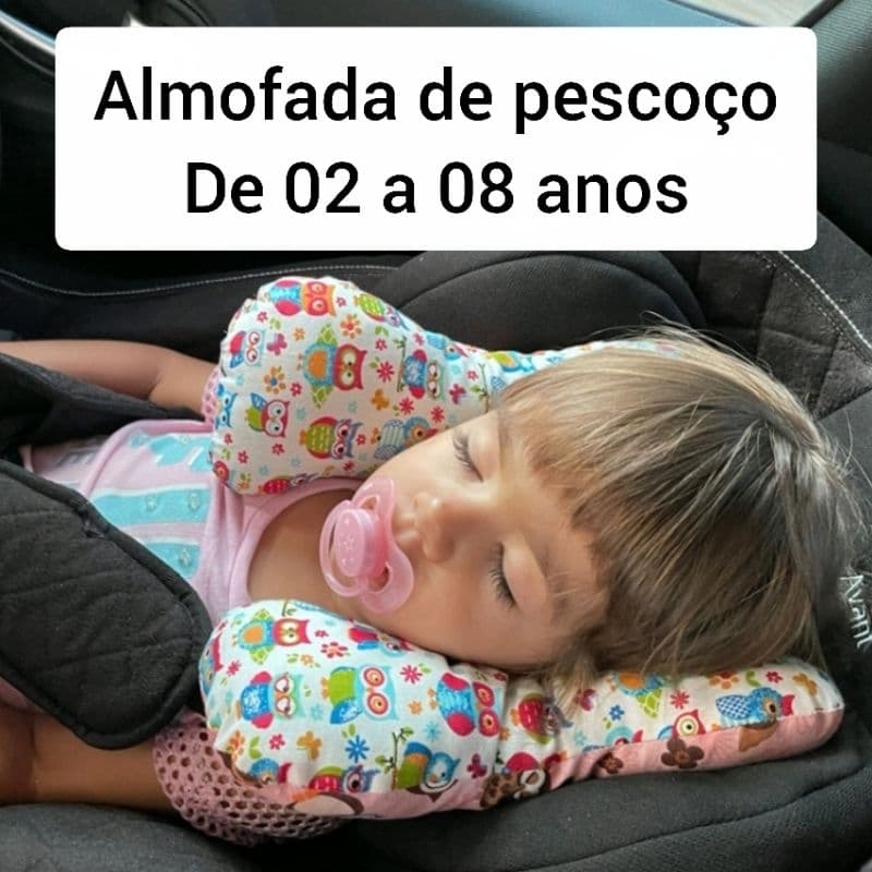 Almofada de pescoço infantil, faixa não inclusa!