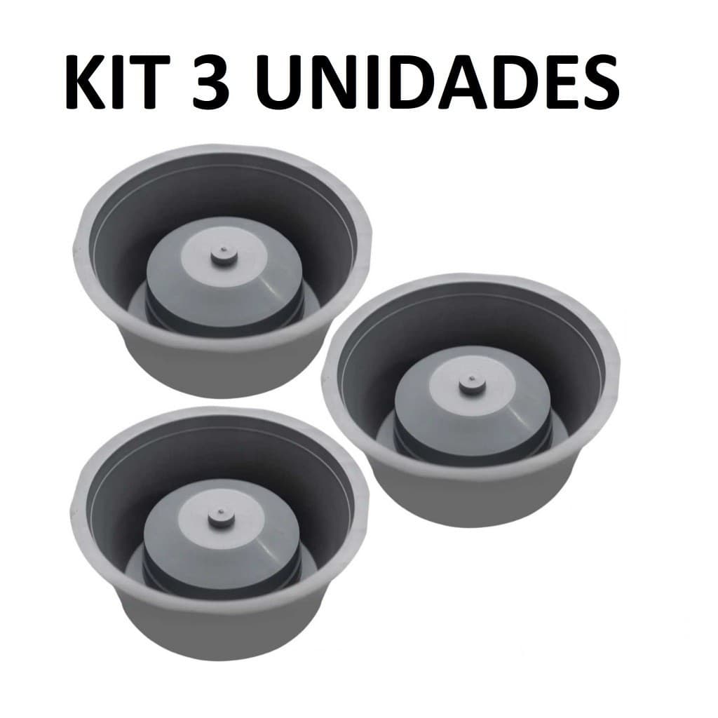 Kit 3 Adaptador Tira Mau Cheiro Ralos 10cm  Porta Grelhas Anti Odor MBox