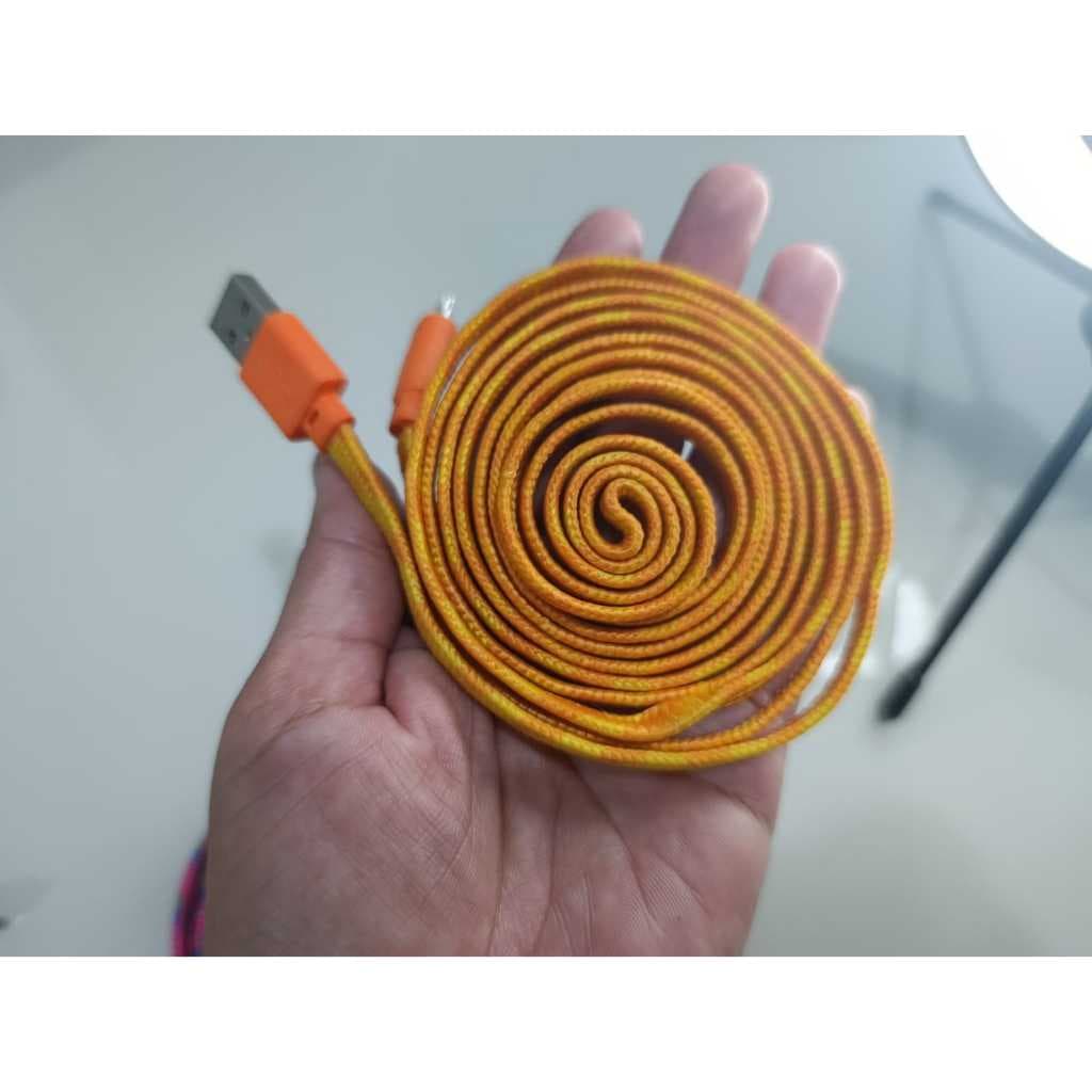 KIT COM 6 OU 12 CABOS IPHONE NYLON 3 METROS RESISTENTE.