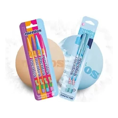 Kit Caneta Esferográfica Jet Lux e 0.7 Pop Mentos Compactor