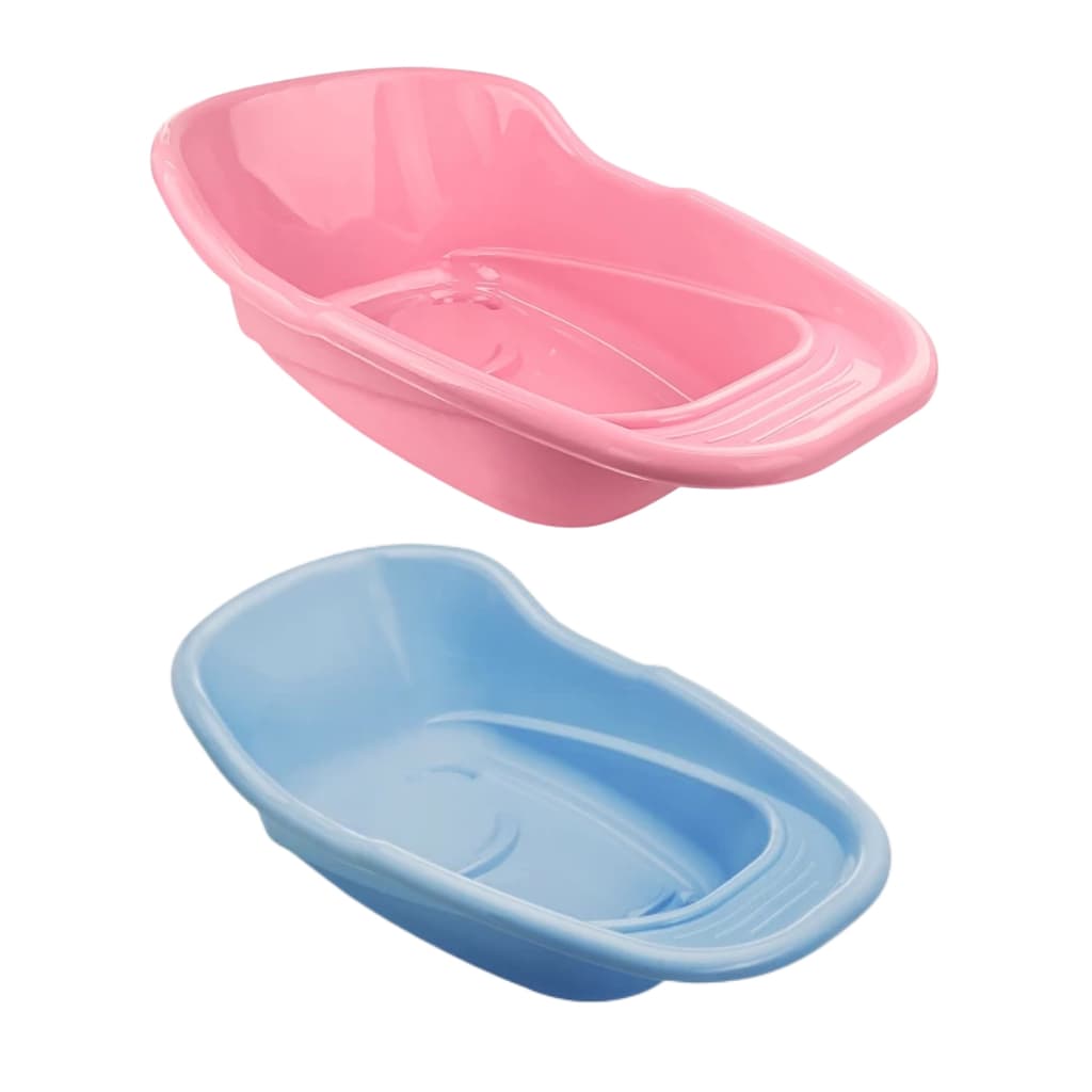 Banheira 20 Litros Infantil Resistente Anatômica Rosa / Azul comprim 110cm Altura 55cm largura 60cm