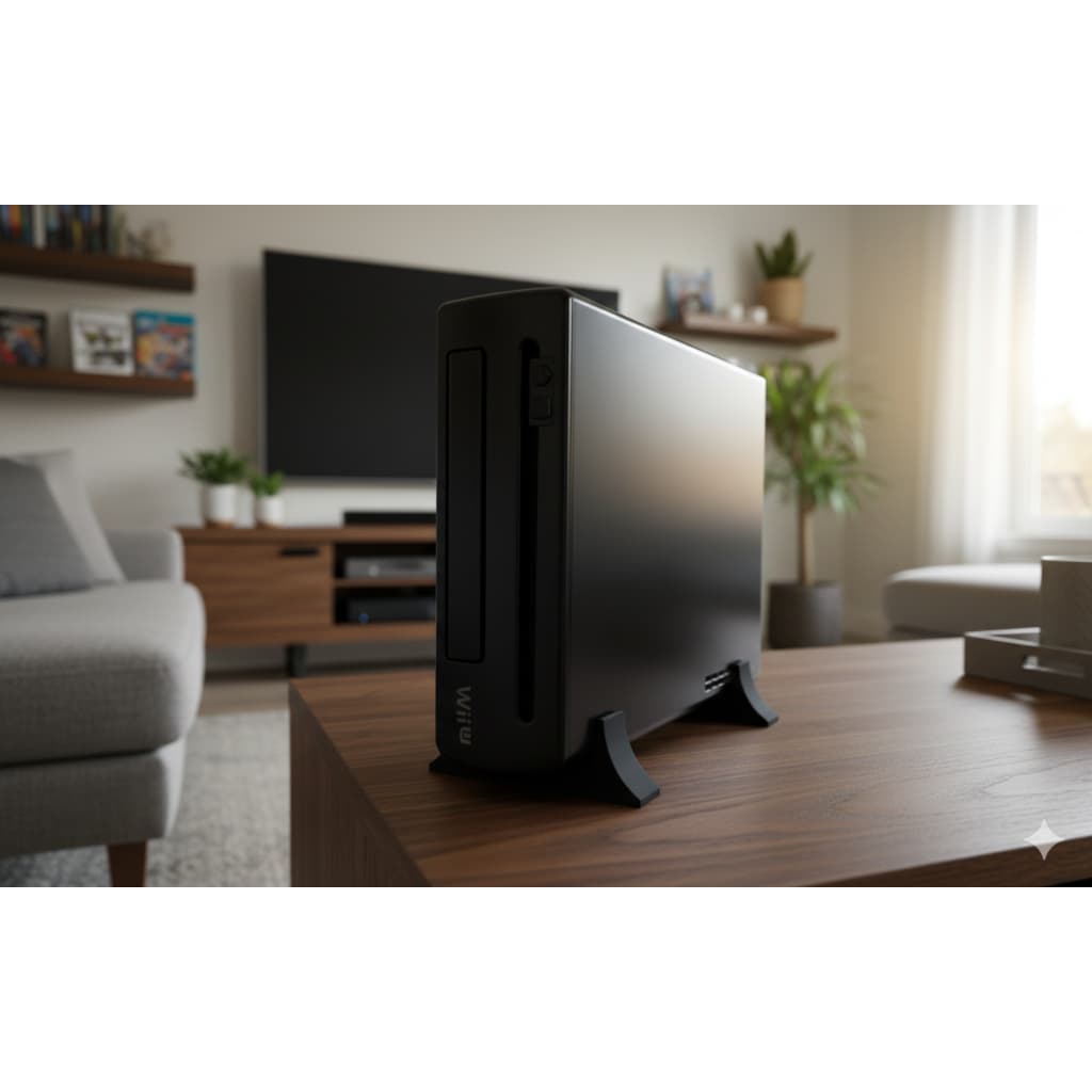 Suporte Vertical Compatível com Wii U Base Stand Estável (Par) 🎮