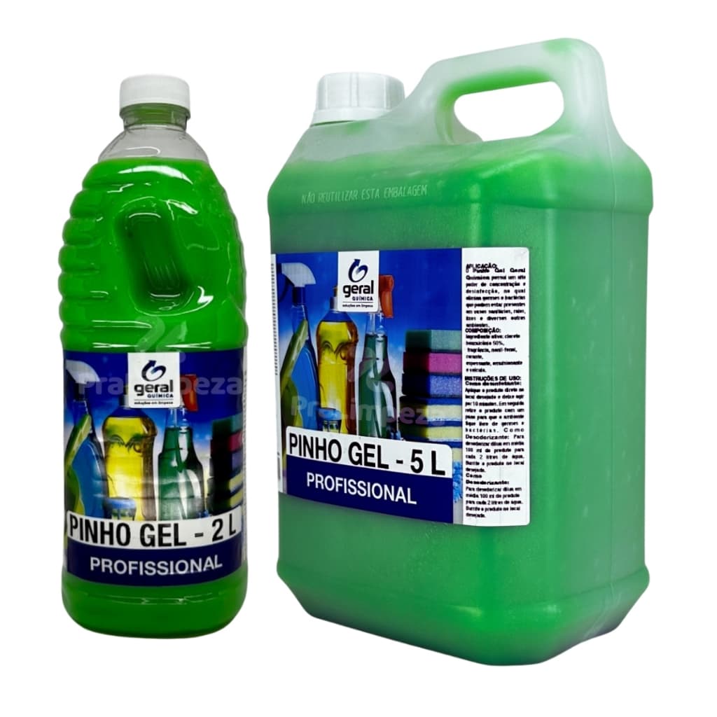 Desinfetante Pinho Gel Concentrado Limpeza Pesada Perfuma Ambiente Profissional