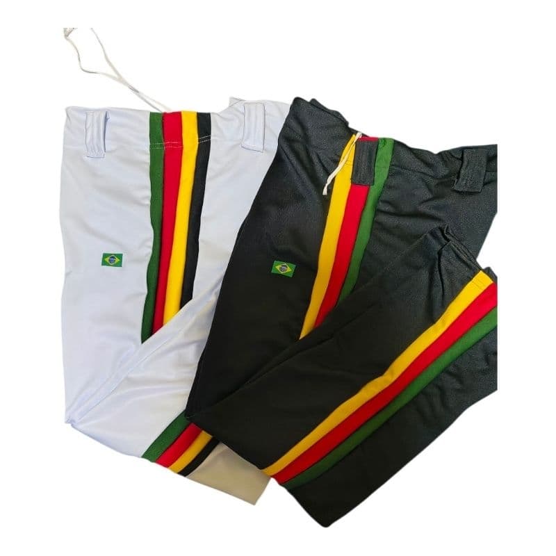 Calça Abadá de Capoeira Reggae Infantil do tamanho  04 a 14 anos