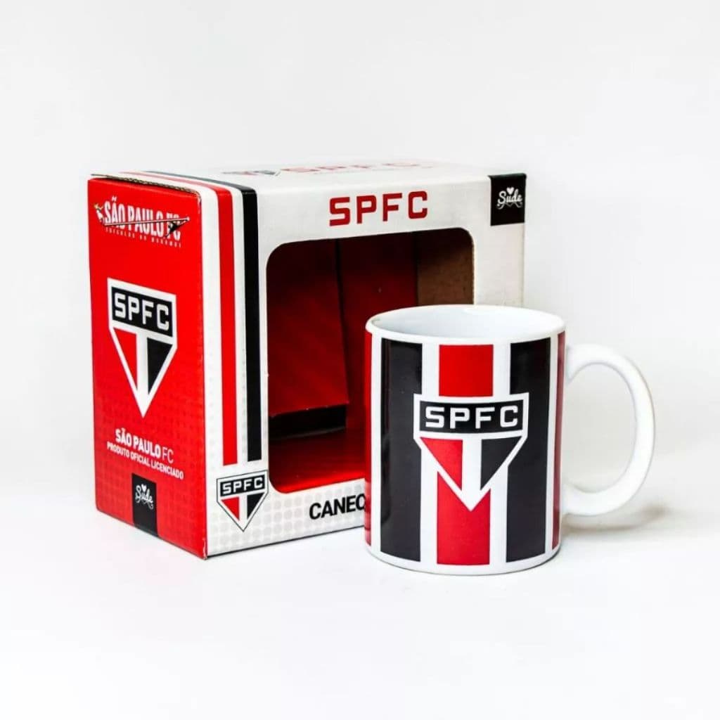 Caneca Time São Paulo Futebol Clube Tricolor Oficial Licenciado