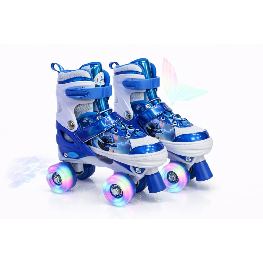 Patins Quad Stitch 4 Rodas Infantil Tamanho Regulável Rodinhas Led + Bolsa