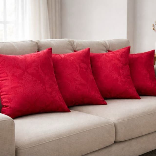 4 Capas de almofada de jaquard com ziper 45x45 decorativa para sala e quarto envio já