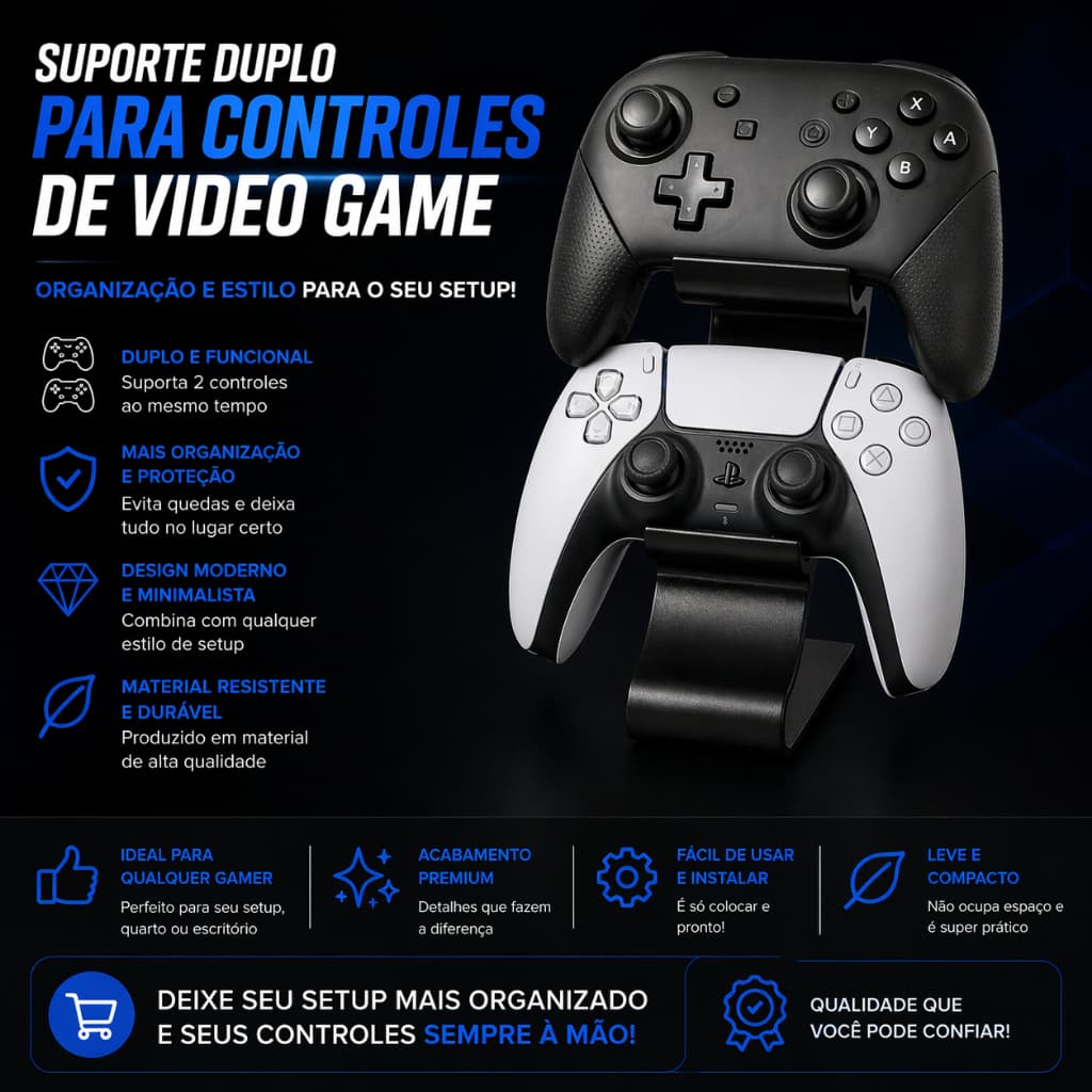 🎮 Suporte Universal para Controle de Video Game 🎮