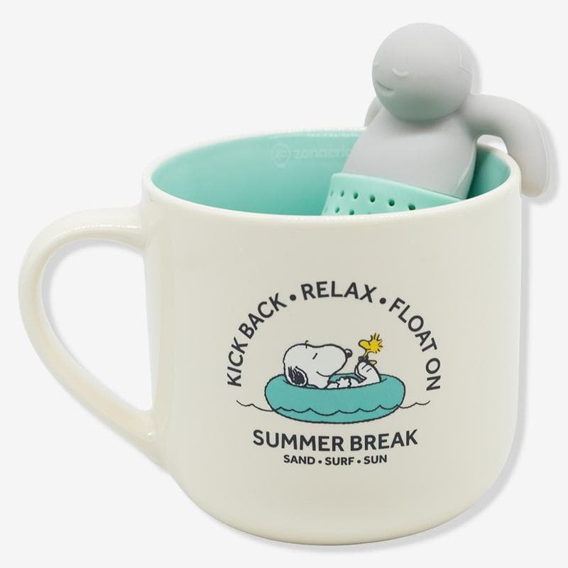 Caneca Com Infusor De Chá Snoopy Float 350ml - Zona Criativa