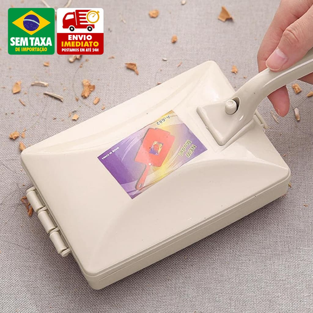 Papa Migalhas Escova Rolo Duplo Limpeza Sofá Cama Remove Pelos Poeira Multiuso Casa