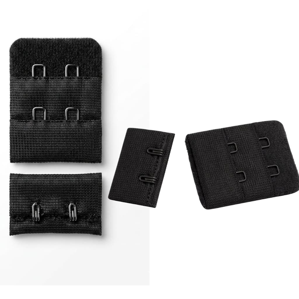 kit com 2 unidades de Extensor de Colchete duplo (fecho) para sutiã