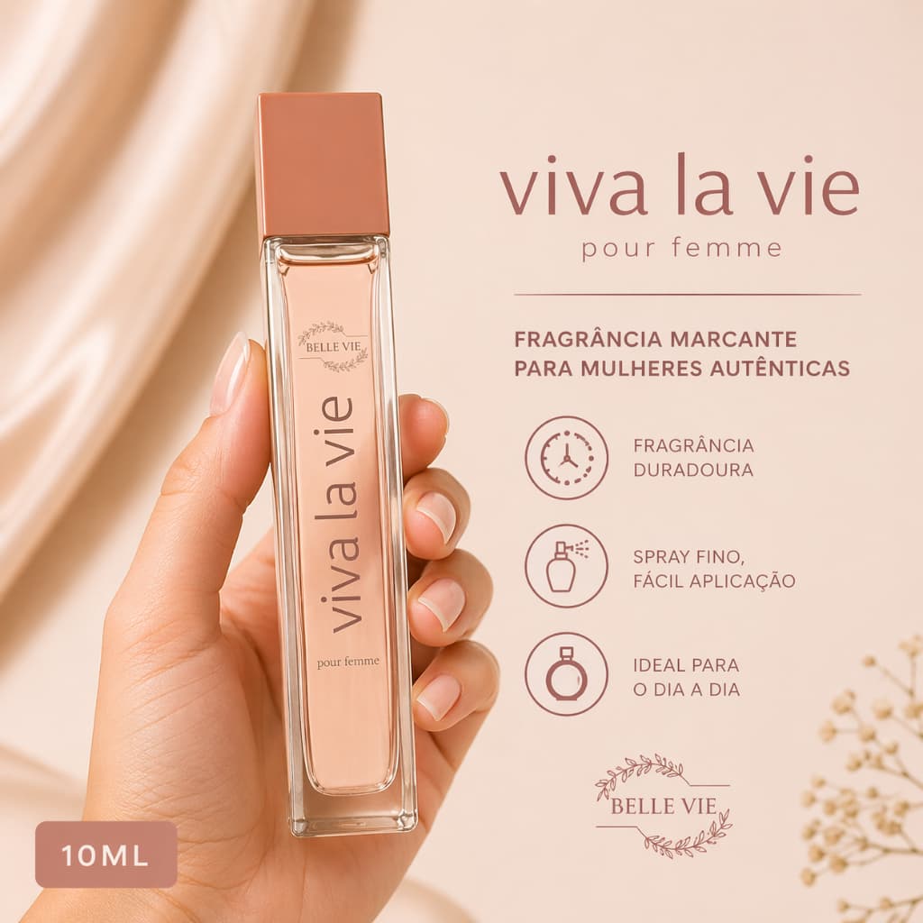 PERFUME BELLE VIE VIVA LA VIE DEO COL 50ML C/ SELO ADIPEC