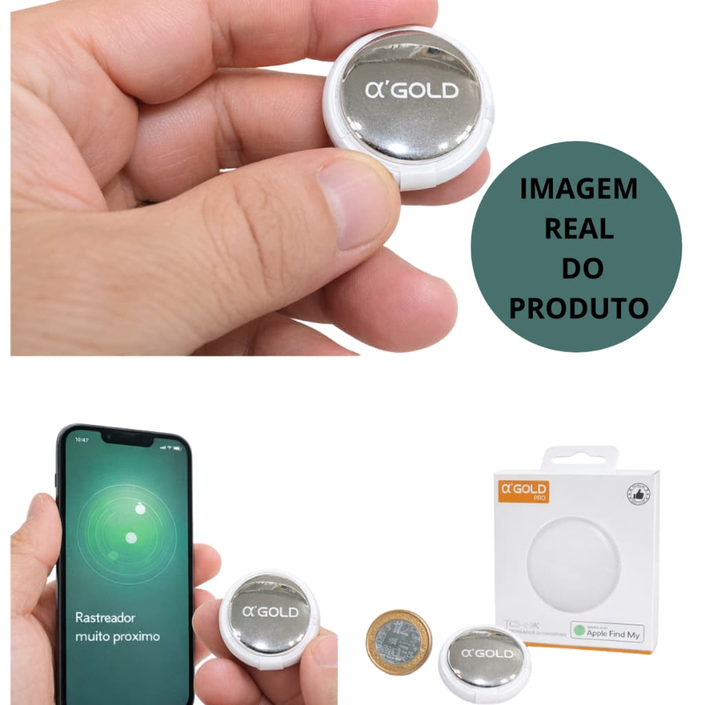 Rastreador Bluetooth A GOLD TCD-06 - Compatível com iPhone, Longa Duração da Bateria, Compacto