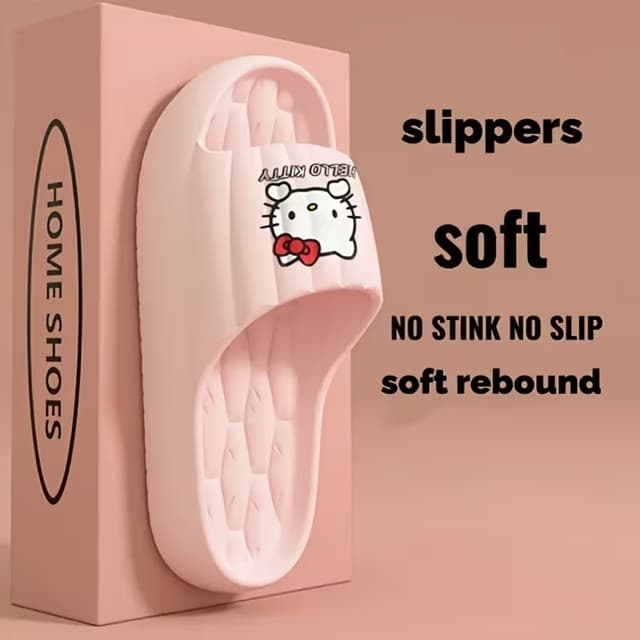 Chinelo Slippers Soft Hello Kitty