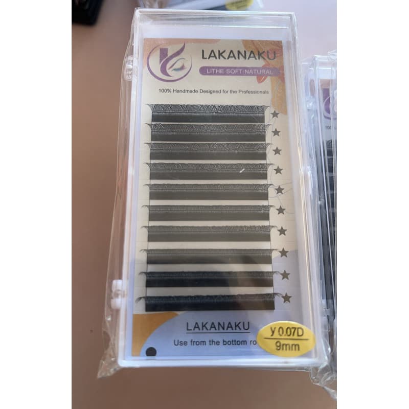 Kit de cílios Lakanaku Y tamanho 9mm | Extensão de Cílios | Envio Imediato
