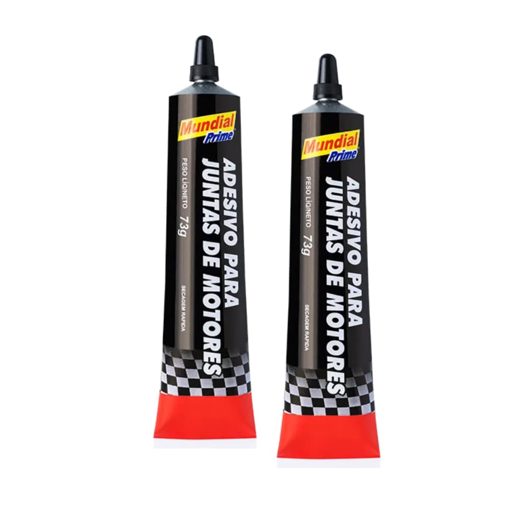 Kit de Cola Adesiva Potente Alta Temperaturas Para Juntas de Motores Adesivo Vedante Selante 73g
