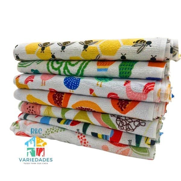 KIT 10 PANOS de Prato ATOALHADO FELPUDO Cozinha Super Oferta