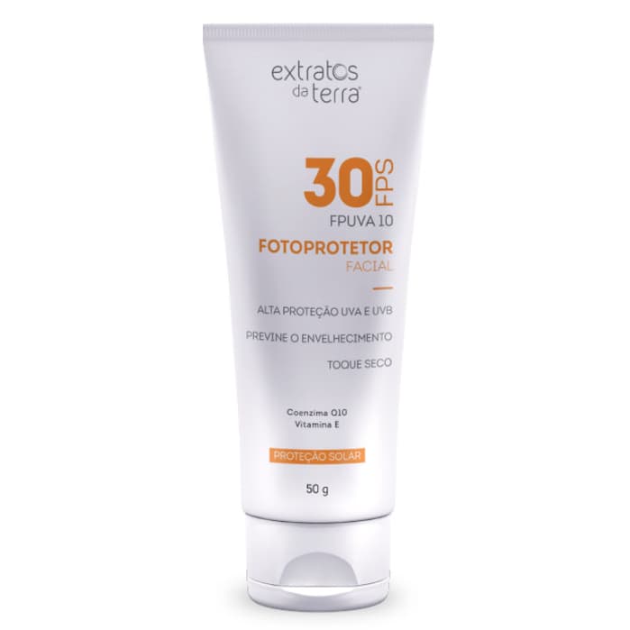 Protetor Solar Facial FPS 30 - 50g Extratos da Terra