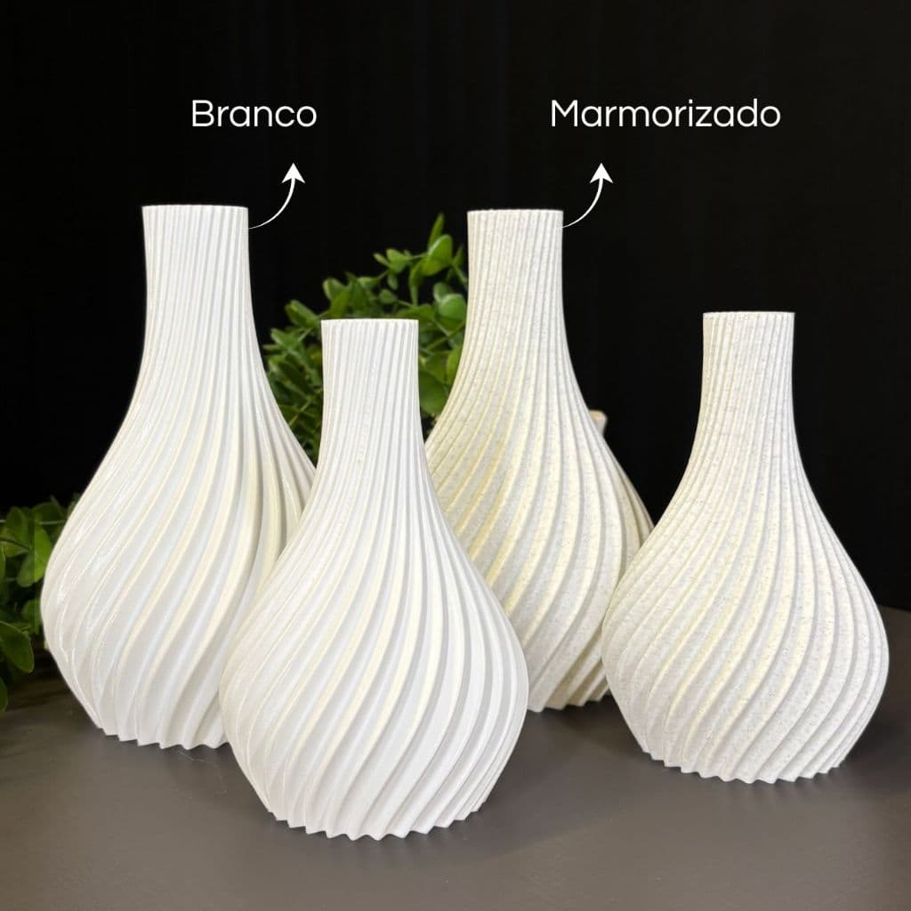 Kit Até 2 Vasos Decorativos Elegante - Casa Sala Banheiro Cozinha Escritorio Varias Cores | ELEGANCE