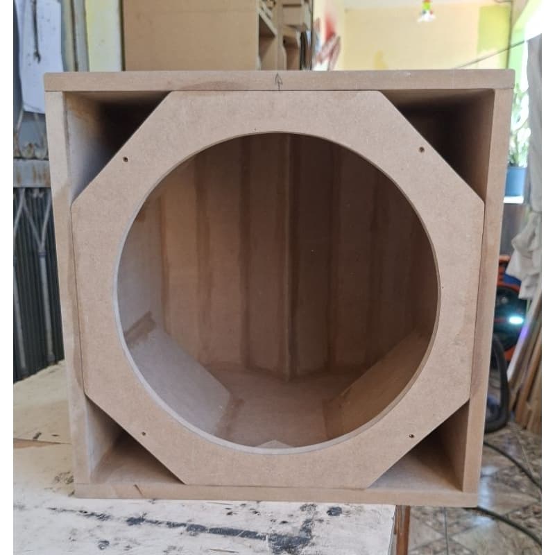 Caixa para grave vulcano 3.8 15p, mdf 18mm, crua