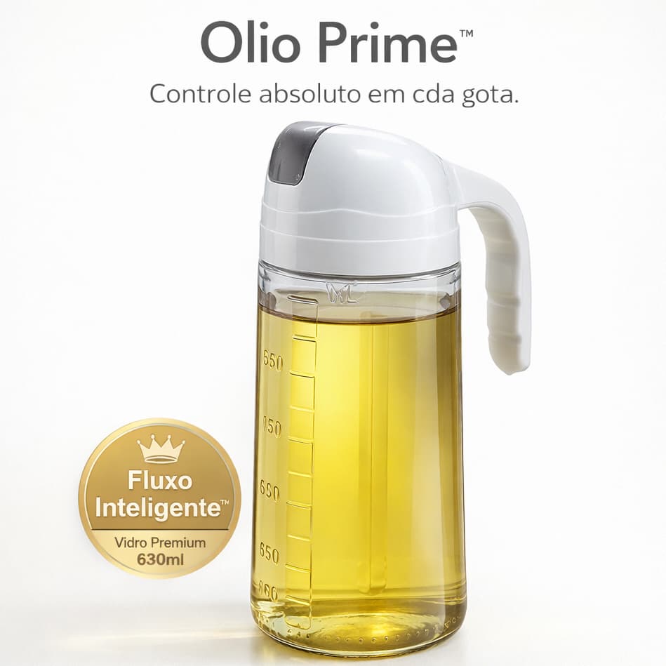 Dispenser de Azeite Vidro 630ml com Bico Dosador e Controle de Fluxo – Óleo e Vinagre