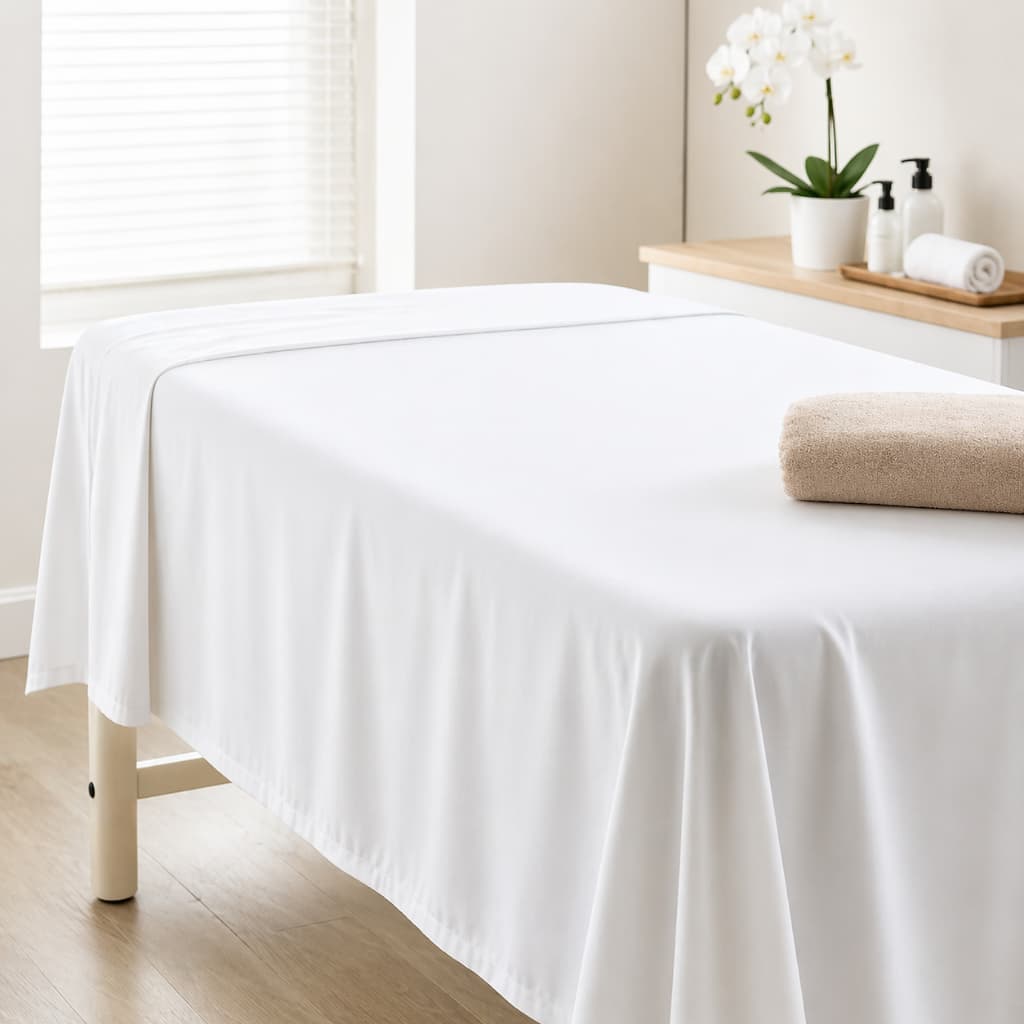 Lençol Para Maca Superior Sem Elástico Micro Percal 400 Fios Clinica Estética Hospital Lavável