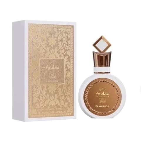 Perfume Árabe  Fakhar Rose A006 Arabic 25ml Alta Fixação Original Luxo Marcante