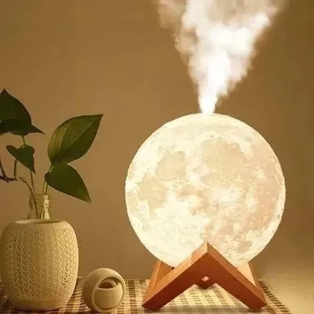 Aromatizador Luminária Abajur Lua Umidificador de ar 880Ml