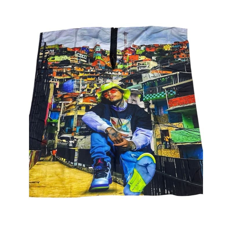 Capa de Corte Barbeiro Personalizada Estampa MC Kevin – Profissional Microfibra