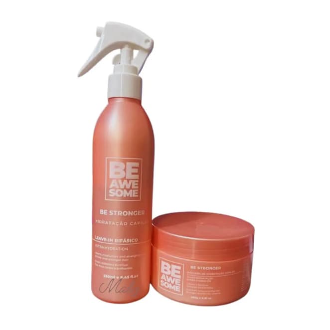 Kit Be Awe Some Leave-in De 250ml + Mascara 250ml